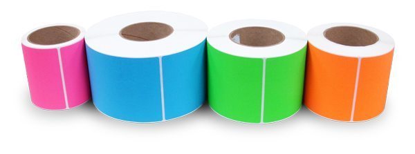 4" x 3" Fluorescent Color Thermal Transfer Labels