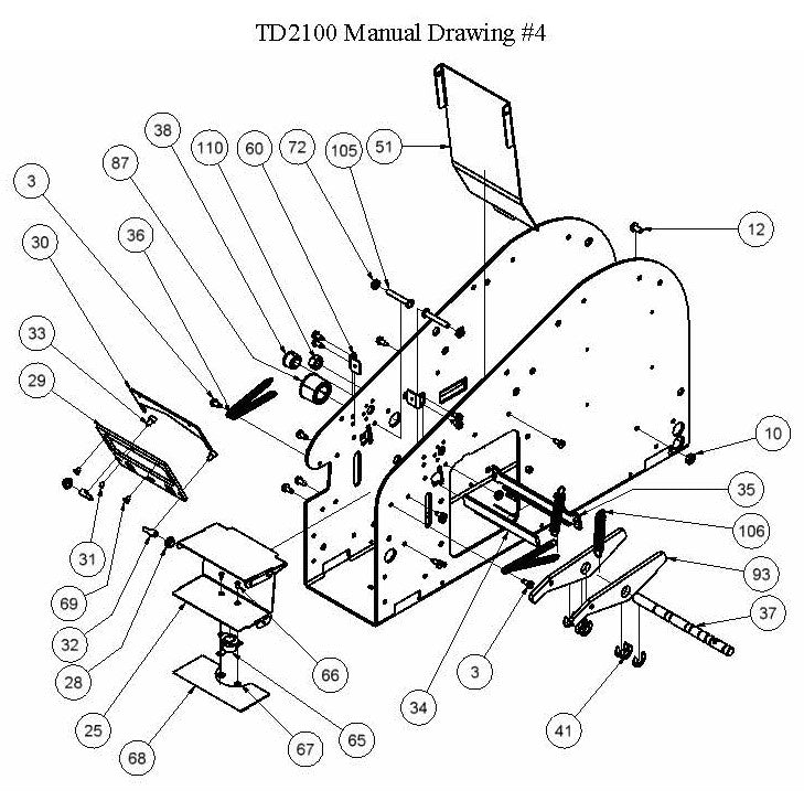 RP41258  Cutter Actuating Arm Assy